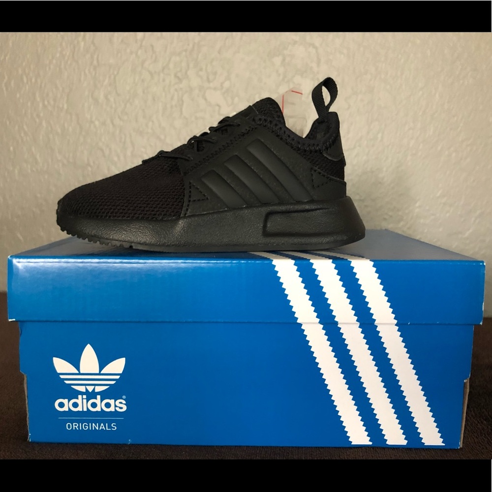 NWT Ortholite Adidas All Black sz. 7 toddler